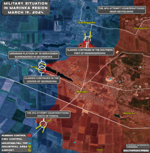 Military Situation On Ukrainian Frontlines On March 19, 2024 (Map Update)