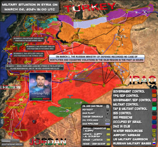 Military Situation In Syria On March 2, 2024 9Map Update)