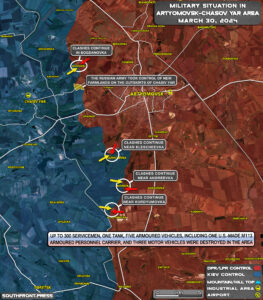 Military Situation On Ukrainian Frontlines On March 30, 2024 (Map Update)