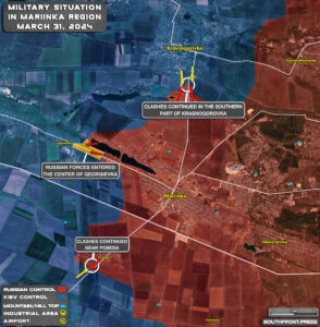 Russian Army Advanced On Donbass Frontlines (Map Update On March 31, 2024)