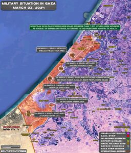 Military Situation In Gaza Strip On March 3, 2024 (Map Update)