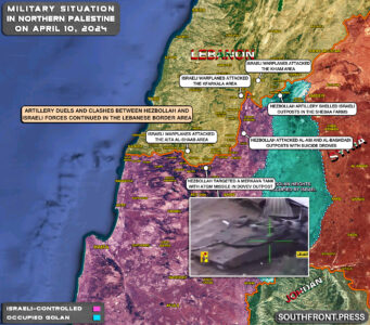 Military Situation In Palestine On April 10, 2024 (Map Update)