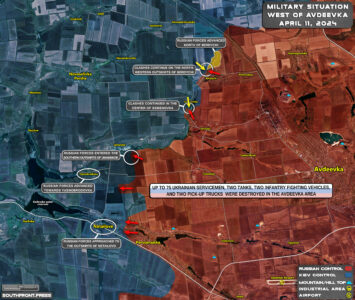 Military Situation In Avdeevka Region On April 11, 2024 (Map Update)