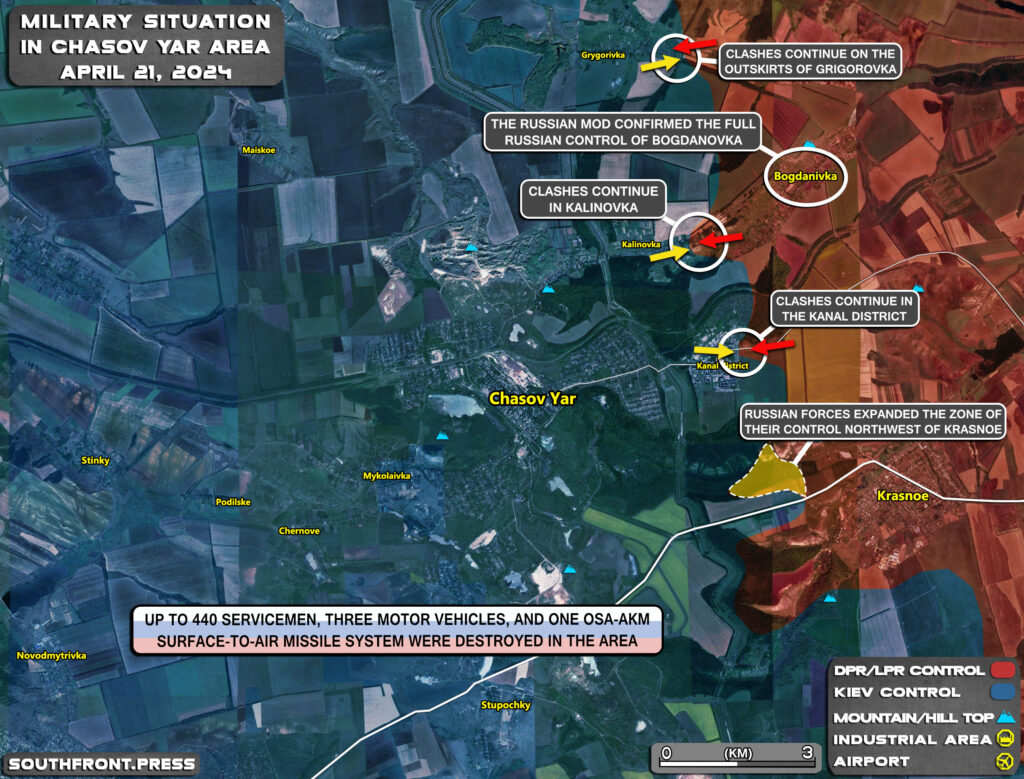 In Maps: Russian Forces Make Gains Around Chasov Yar And Ugledar