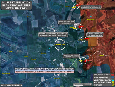 Military SItuation On Ukrainian Frontlines On April 23, 2024 (Map Update)