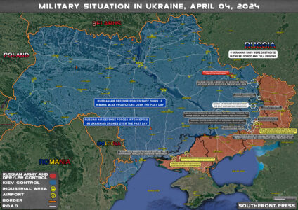 Military Situation On Ukrainian Frontlines On April 4, 2024 (Map Update)