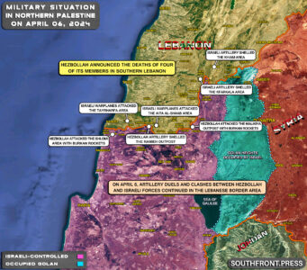 Military Situation In Palestine On April 6, 2024 (Map Update)