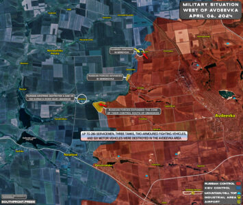 Russian Forces Advance In Artyomovsk, Avdeevka, Seversk Directions (Map Update On April 6, 2024)