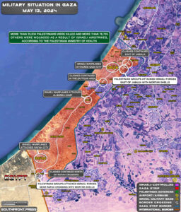 Military Situation In Palestine On May 13, 2024 (Map Update)