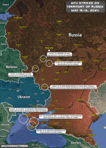 Ukrainian Attacks In Russian Rear Regions On May 16, 2024 (Map Update)