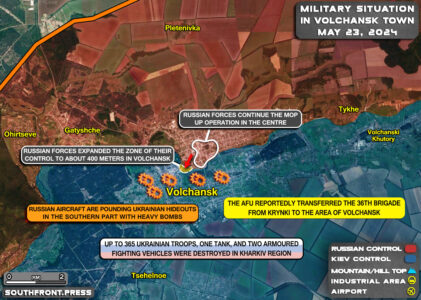 Military Situation On Ukrainian Frontlines On May 23, 2024 (Map Udpate)