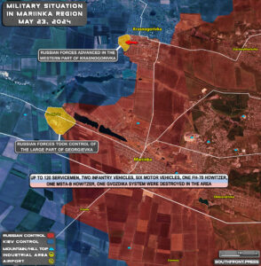 Military Situation On Ukrainian Frontlines On May 23, 2024 (Map Udpate)