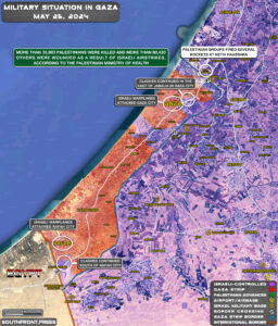 Military Situation In Palestine On May 25, 2024 (Map Update