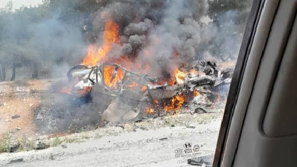 Suspected Israeli Strike Hit Vehicle In Syria Near Border Crossing With Lebanon (Videos)