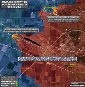 Military Situation In Donbass On June 15, 2024 (Map Update)