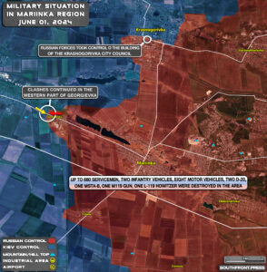 Military Situation On Ukrainian Frontlines On June 1, 2024 (Map Update)