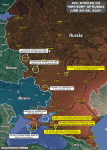 Ukrainian Attacks On Territory Of Russia On June 20-22, 2024 (Map Update)