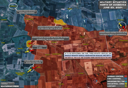 Military Situation On Ukrainian Frontlines On June 23, 2024 (Maps Update)