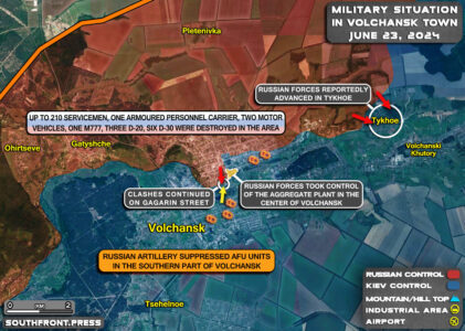 Military Situation On Ukrainian Frontlines On June 23, 2024 (Maps Update)