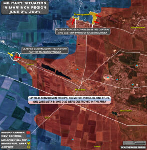 Military Situation On Ukrainian Frontlines On June 24, 2024 (Maps Update)