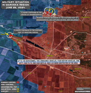 Military Situation On Ukrainian Frontlines On June 25, 2024 (Maps Update)