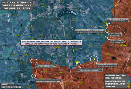 Military Situation On Ukrainian Frontlines On June 26, 2024 (Maps Update)