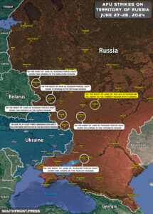 Ukrainian Attacks On Territory Of Russia On June 28, 2024 (Map Update)