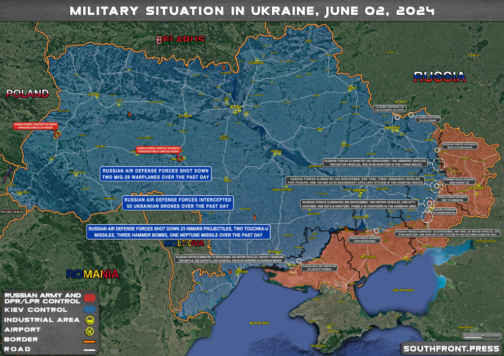 Ukraine Ma Military Situation On Ukrainian Frontlines On June 2, 2024 (Map Update)