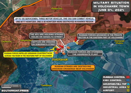 Military Situation On Ukrainian Frontlines On June 4, 2024 (Map Update)