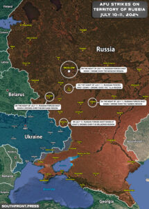 Ukrainian Attacks On Territory Of Russia On July 11, 2024 (Map Update)