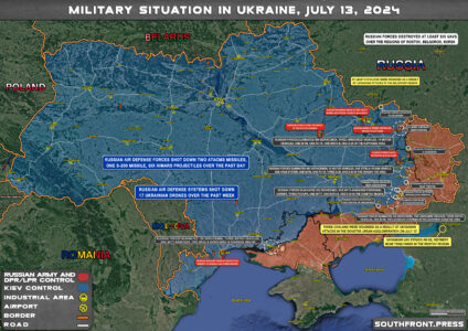 Military Situation On Ukrainian Frontlines On July 13, 2024 (Maps Update)