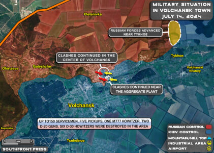 Military Situation On Ukrainian Frontlines On July 14, 2024 (Maps Update)