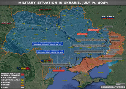 Military Situation On Ukrainian Frontlines On July 14, 2024 (Maps Update)