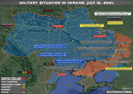 Military Situation On Ukrainian Frontlines On July 15, 2024 (Maps Update)