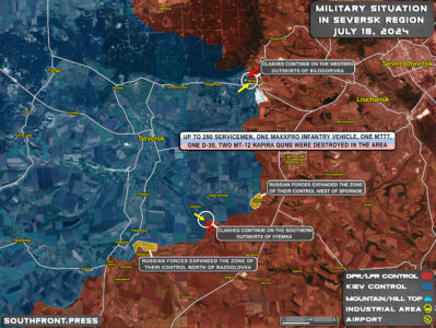 Military Situation On Ukrainian Frontlines On July 18, 2024 (Maps Update)