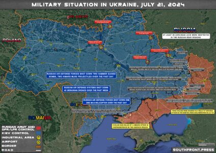 Military Situation On Ukrainian Frontlines On July 21, 2024 (Maps Update)