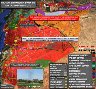 Military Situation In Syria On July 31, 2024 (Map Update)