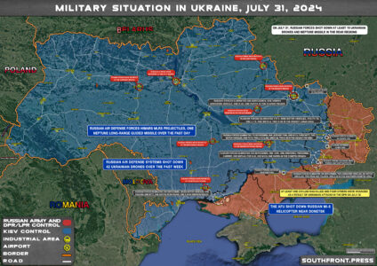 Military Situation On Ukrainian Frontlines On July 31, 2024 (Maps Update)