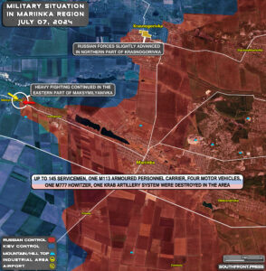 Military Situation On Ukrainian Frontlines On July 7, 2024 (Maps Update)