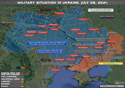 Military Situation On Ukrainian Frontlines On July 8, 2024 (Maps Update)
