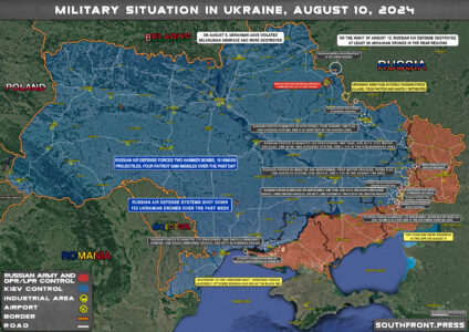 Military Situation On Ukrainian Frontlines On August 10, 2024 (Maps Update)