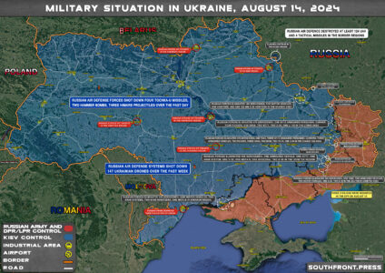 Military Situation On Ukrainian Frontlines On August 14, 2024 (Maps Update)