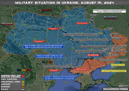 Military Situation On Ukrainian Frontlines On August 19, 2024 (Map Update)