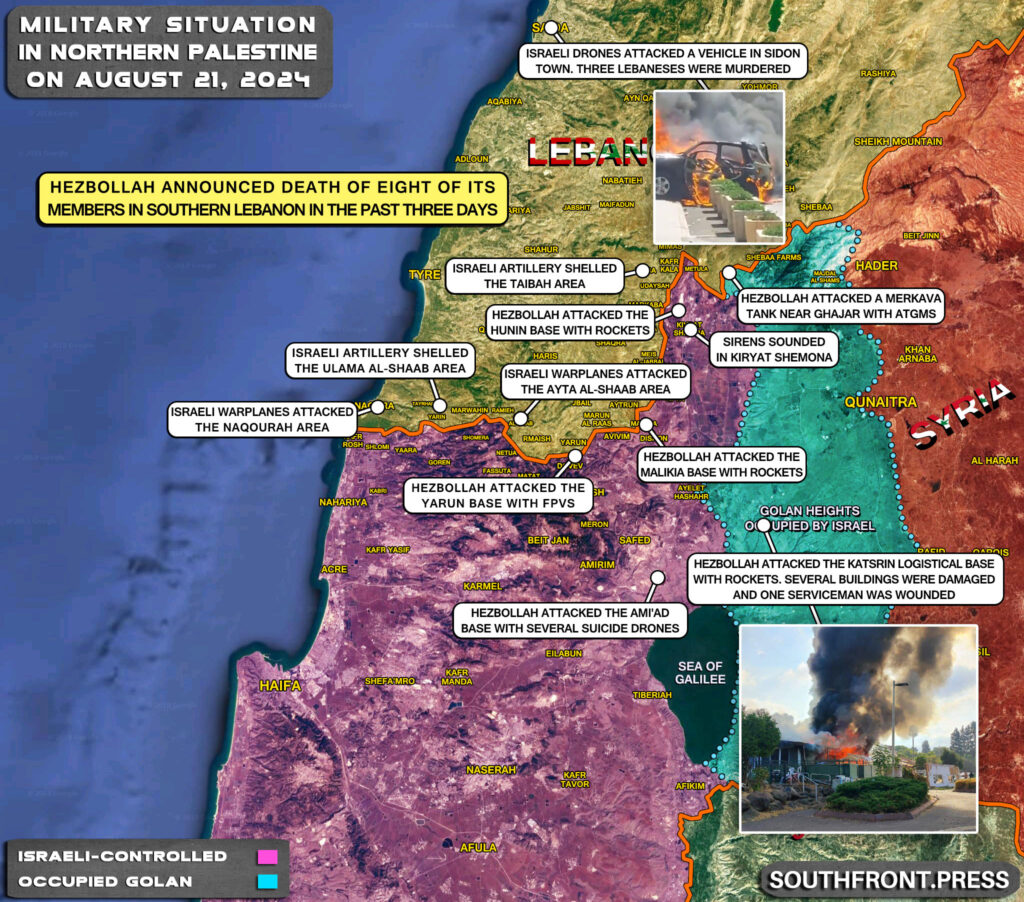 Military Situation In Palestine On August 21, 2024 (Map Update)