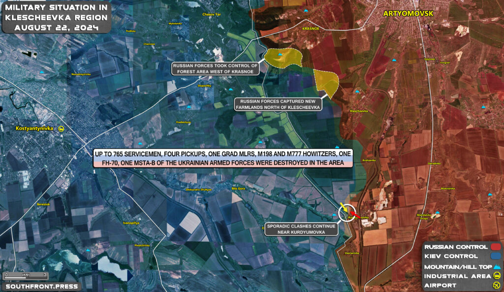 Military Situation On Ukrainian Frontlines On August 22, 2024 (Map Update)