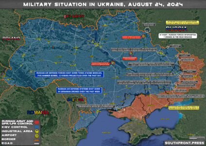 Military Situation On Ukrainian Frontlines On August 24, 2024 (Map Update)