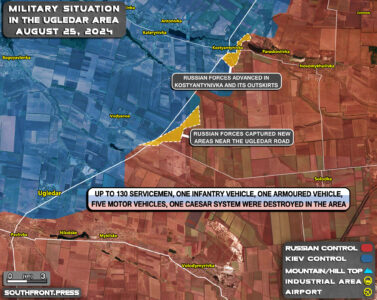 Military Situation On Ukrainian Frontlines On August 25, 2024 (Map Update)