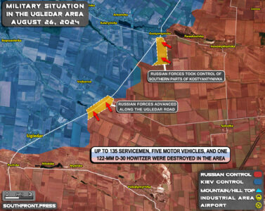 Military Situation On Ukrainian Frontlines On August 26, 2024 (Map Update)