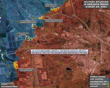 Military Situation On Ukrainian Frontlines On August 29, 2024 (Map Update)