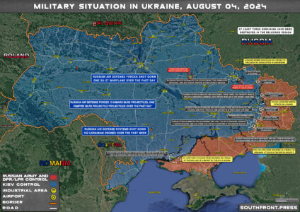 Military Situation On Ukrainian Frontlines On August 4, 2024 (Maps Update)